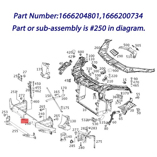 A1666204801 frontstoßstange - a1666204801,